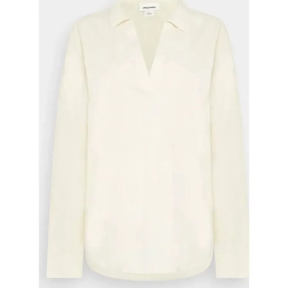 New Monki 100% Cotton Poplin Top Size S - Picture 3 of 9